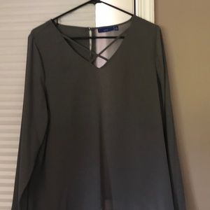 Gray blouse